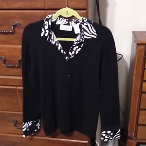 Alfred dunner black pullover